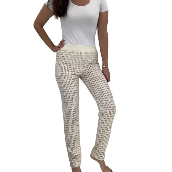 2/$30 FORTUNE Swimwear Pants Size S Cream Ivory Sheer Lace Pant Slim - Picture 1 of 6